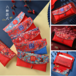 中式美學創意緞面新婚紅包-6入組（6款組合套裝）