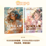 AI寫實人物繪畫關鍵詞圖鑑 Stable Diffusion版+AI純美人物繪畫關鍵詞圖鑑 Midjourney版（全兩冊）